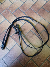 Passier Gurtzügel mit doppelten Lederstegen aus Leder für Warmblut in Schwarz – Bild 1 von 2