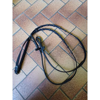 Produktbild von Passier Gurtzügel mit doppelten Lederstegen aus Leder für Warmblut in Schwarz