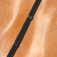 Produktbild von Passier Gurtzügel mit Gummieinwebung aus Leder für Warmblut Pferde