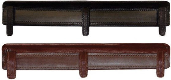 Passier Kopfstrippenunterfütterung aus Leder für Vollblut in Schwarz oder Braun – Bild 1 von 1