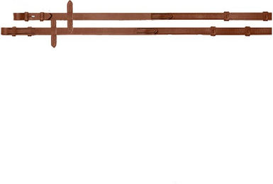 Produktbild von Passier Lederzügel Comfort mit Lederstegen in Braun für Vollblut