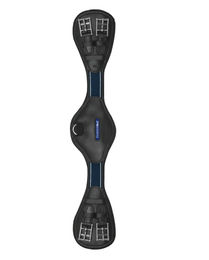 Produktbild von Passier Sattelgurt Passierblu Wave Kurzgurt aus Leder Schwarz Blau