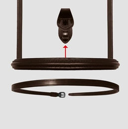 Produktbild von Passier Trense Fly High englisch mit Zügeln schwarz Größe Full für Pferde