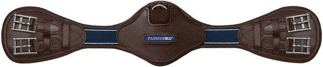 Passierblu Wave Ledersattelgurt Kurzgurt aus Leder in Havanna Braun 70 cm – Bild 1 von 1