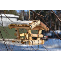 Produktbild von PATKAR Vogelhaus aus Holz in Braun zum Aufhängen 19x19x24 cm