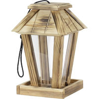 Produktbild von Patkar Vogelhaus aus Kiefernholz mit integriertem Futtersilo Braun 19x19x27 cm