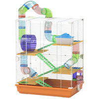 Produktbild von Patootie Fruitie Hamsterkäfig mit Zubehör Set in Orange 46 x 30 x 58 cm