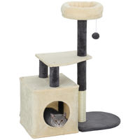 Produktbild von Patootie Fruitie Katzenbaum Cremeweiß mit Versteck, Kissen, Sisalstämmen und Ball 92 cm