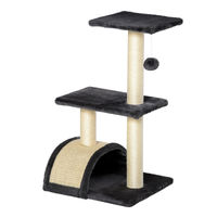 Produktbild von Patootie Fruitie Katzenbaum Dunkelgrau mit Hängekugel 72 cm hoch