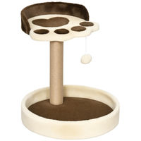 Produktbild von Patootie Fruitie Katzenbaum für Katzen bis 5 kg mit Kissen und Spielball aus Plüsch und Juteseil 41 x 41 x 44 cm