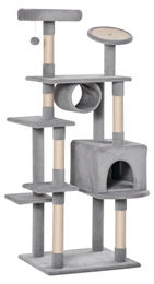 Patootie Fruitie Katzenbaum Grau mit Liegeflächen für Katzen und Kitten bis 4,5 kg 60 x 50 x 165 cm – Bild 1 von 1
