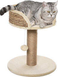 Patootie Fruitie Katzenbaum mit Hängematte und Plüschplattform in Beige 40 x 40 x 49 cm – Bild 1 von 1