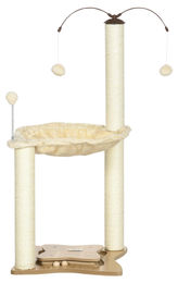 Patootie Fruitie Katzenbaum mit Hängematte und Spielbällen für Katzen bis 5 kg Beige 53,5 x 53,5 x 90 cm – Bild 1 von 1
