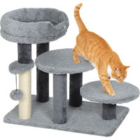 Produktbild von Patootie Fruitie Katzenbaum mit Katzentreppe und Sisal-Kratzstamm in Grau