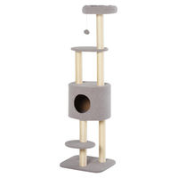 Produktbild von Patootie Fruitie Katzenbaum mit Kratzstamm und Höhle in Grau 148 cm