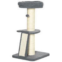 Produktbild von Patootie Fruitie Katzenbaum mit Sisalstamm und Aussichtsplattform in Grau 92 cm hoch