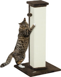 Patootie Fruitie Katzenkratzbaum aus Sisal und Plüsch mit Hängeball, braun und creme, 41 x 41 x 81 cm – Bild 1 von 1