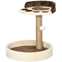 Produktbild von Patootie Fruitie Katzenkratzbaum Braun mit 2 Liegeflächen und Jute-Pfosten 44 cm hoch