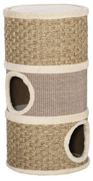 Patootie Fruitie Katzenkratzbaum dreistufig mit Plattform und Liegefläche 37,5 x 70 cm hellbraun und beige – Bild 1 von 1