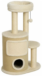 Patootie Fruitie Katzenkratzbaum mit 2 Kratztonnen und Sisal-Kratzpfosten sowie Spielball für Katzen bis 5kg – Bild 1 von 1