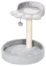 Patootie Fruitie Katzenkratzbaum mit Liegeflächen und Juteseil in Hellgrau 41 x 41 x 44 cm – Bild 1 von 1