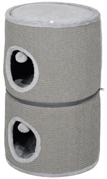 Patootie Fruitie Modularer Katzenkratzbaum in Grau mit 3 Ebenen und Sisal 42 x 69 cm – Bild 1 von 3