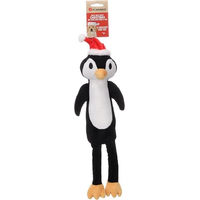 Produktbild von Patra Weihnachts-Plüschspielzeug Flamingo und Pinguin in Schwarz für Hunde
