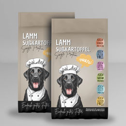 Produktbild von Pauli's Hundetrockenfutter Lamm und Süßkartoffel Getreidefrei Hypoallergen Monoprotein 10kg - 2 x 5 kg