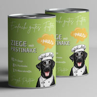 Produktbild von Pauli's Nassfutter Ziege mit Pastinake Monoprotein Getreidefrei Hypoallergen 6x400g - 6 x 400 g