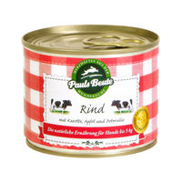 Produktbild von Pauls Beute Hund Nassfutter Rind Stückchen in Soße getreidefrei 400g - 400 g