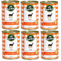 Produktbild von Pauls Beute Nassfutter Ziege Adult Getreidefrei Monoprotein Sparpack 6x 400g - 400 g
