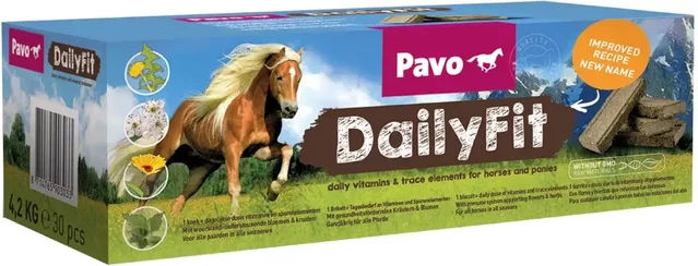 Produktbild von Pavo DailyFit Senior Mineralfutter Pellets zur Unterstützung der Verdauung mit Vitaminen