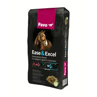 Produktbild von Pavo Ease & Excel Sportmüsli Pferde Kraftfutter für Sport und Leistung mit Unterstützung der Magen-Darm-Verdauung 15 kg