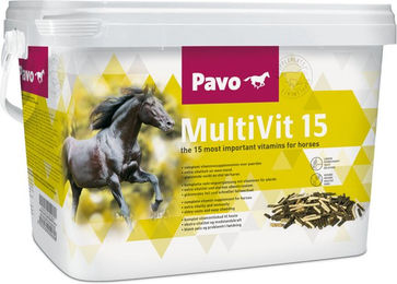 Pavo MultiVit 15 Vitaminpräparat für Pferde zur Unterstützung von Haut, Fell und Immunsystem 3 kg - 3 kg – Bild 1 von 4