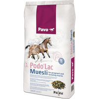 Produktbild von Pavo Podo Lac Müsli für Zuchttiere zur Unterstützung von Haut, Fell, Gelenken und Knochen 15 kg - 15 kg