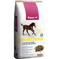 Produktbild von Pavo PodoJunior Müsli für Fohlen und Aufzucht zur Unterstützung von Gelenken und Verdauung