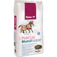 Produktbild von Pavo PodoLac Müsli für Fohlen und Aufzucht zur Unterstützung von Gelenken und Knochen