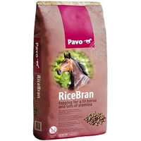 Produktbild von Pavo RiceBran Pellets Einzelfuttermittel für Pferde zur Unterstützung von Haut, Fell und Muskelaufbau für Seniorpferde