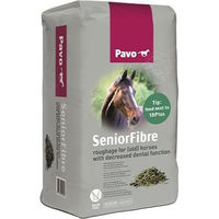 Produktbild von Pavo SeniorFibre Pellets für Pferde zur Unterstützung der Verdauung und Zahnpflege für Seniorpferde