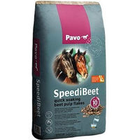 Produktbild von Pavo SpeediBeet Pferdemash Granulat ohne tierisches Protein für alle Altersstufen zur Gewichtskontrolle und Verdauungsförderung