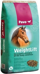 Produktbild von Pavo WeightLift Pellets für Senior Pferde zur Gewichtskontrolle und zum Gewichtsaufbau
