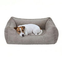 Produktbild von PAW WOW Anton Hundebett Cord Grau Größe M mit OEKO-TEX STANDARD 100