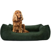 Produktbild von PAW WOW Anton Orthopädisches Hundebett aus Cord in Grün Größe L