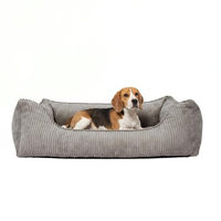 Produktbild von PAW WOW Hundebett Anton Cord Grau Größe L OEKO-TEX STANDARD 100