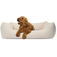 Produktbild von PAW WOW Hundebett Anton Orthopädisches Hundekörbchen aus Cord in Beige Größe M