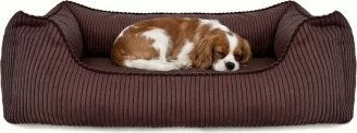 PAW WOW Hundebett Anton Orthopädisches Hundekörbchen aus Cord in Braun XL – Bild 1 von 8