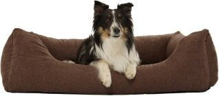 PAW WOW Hundebett EMMA Braun Größe L mit Memory Foam zur Gelenkschonung – Bild 1 von 3