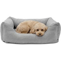 Produktbild von PAW WOW Hundebett EMMA Grau M mit Memory Foam zur Gelenksupport