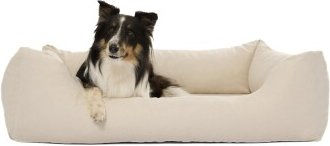 PAW WOW Hundebett EMMA Velours Greige Größe L – Bild 1 von 2