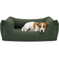 Produktbild von PAW WOW Hundebett EMMA Velours in Grün mit OEKO-TEX STANDARD 100